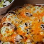 Pizza vegetal de gorgonzola