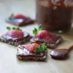 Nutella saludable y fresas