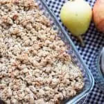 Crumble de manzana y pera