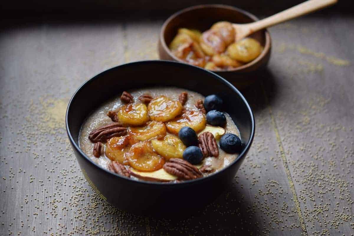 Porridge De Amaranto Y Plátano Caramelizado | Delicias Kitchen