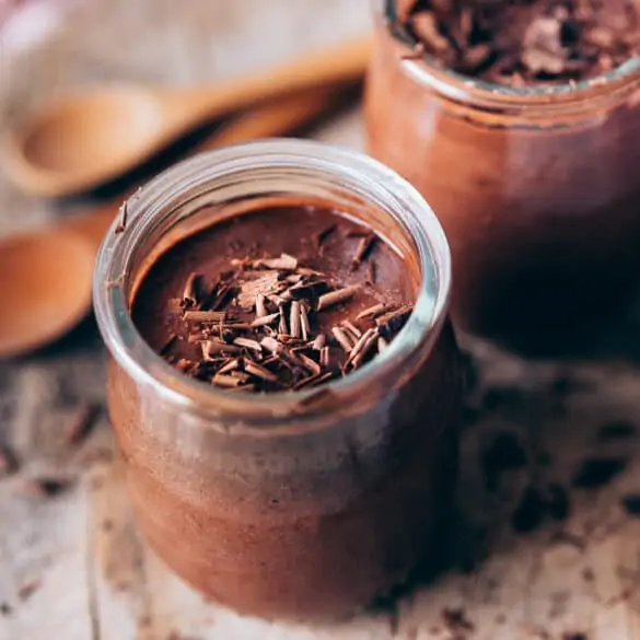 Mousse de chocolate vegana