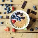 Smoothie bowl de fresas y chía