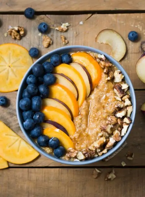 Porridge de quinoa y calabaza