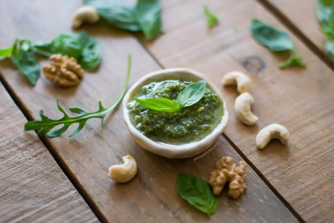 Pesto vegano sin ajo