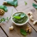 Pesto vegano sin ajo