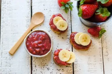 Mermelada cruda de fresas y anís (sin azúcar)