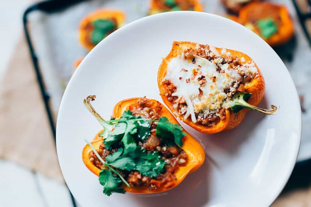 Pimientos Rellenos De Trigo Sarraceno | Delicias Kitchen