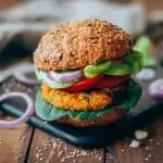 Hamburguesa de quinoa y calabaza al garam masala