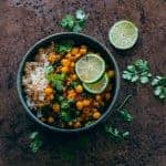 Curry de garbanzos y kale
