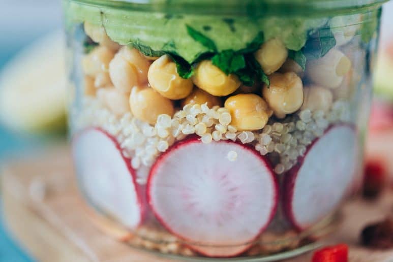 Ensalada con garbanzos