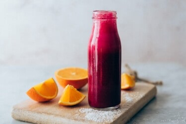 Batido de remolacha y agua de coco