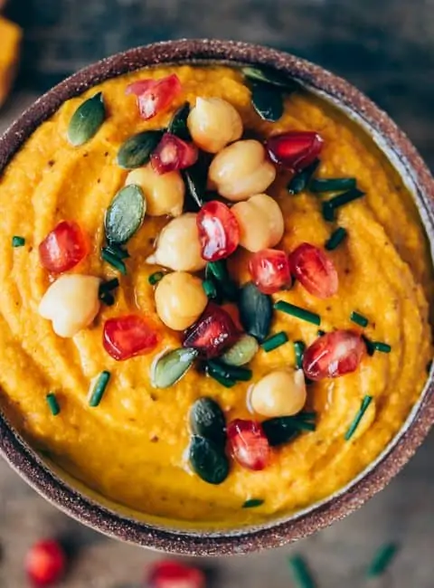 Hummus de calabaza y lentejas