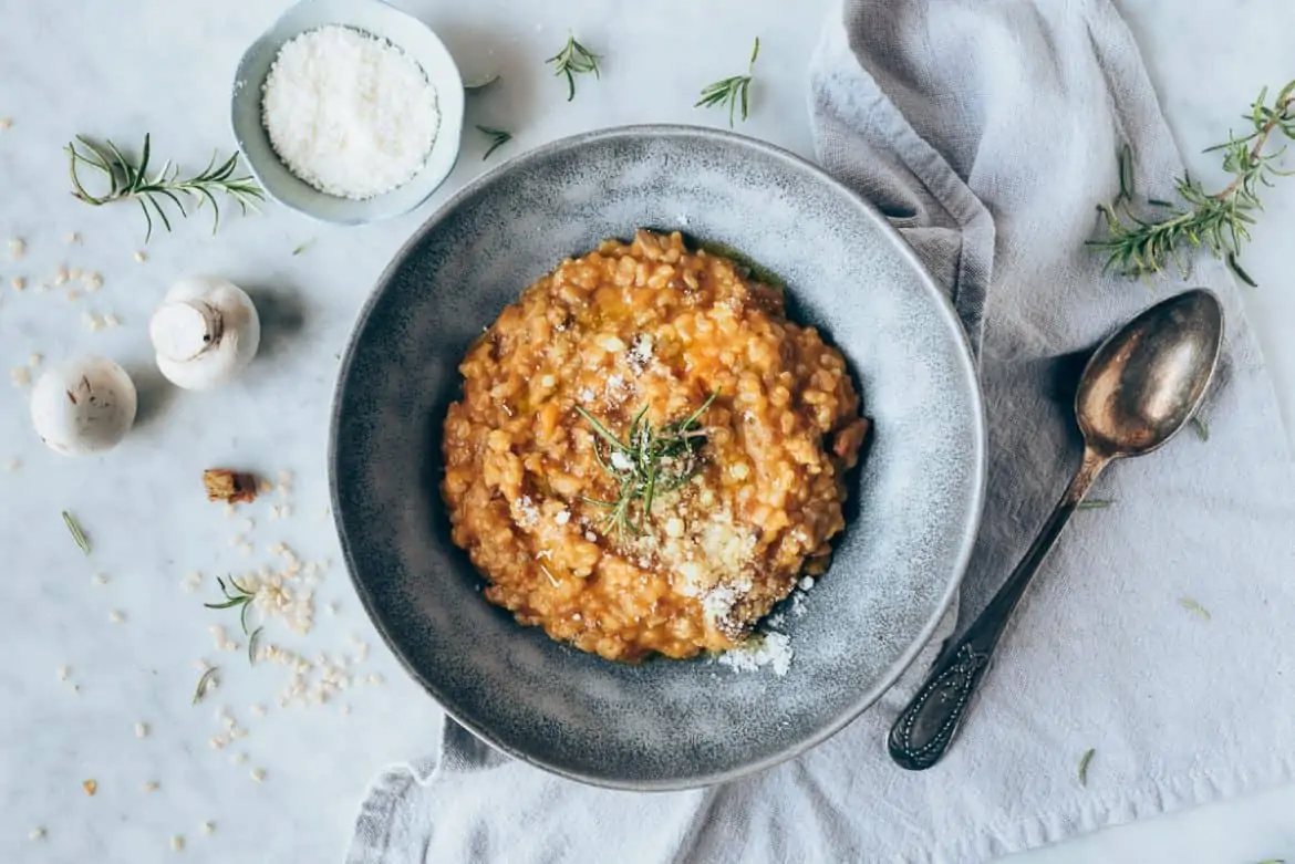 Risotto de calabaza y setas con Cook Expert