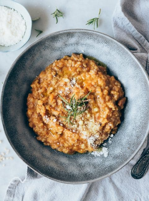 Risotto de calabaza y setas con Cook Expert