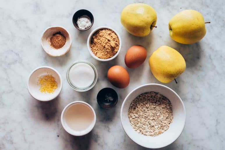 Ingredientes tarta de manzana jugosa