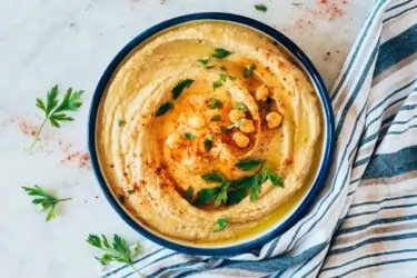 Hummus casero de garbanzos receta fácil