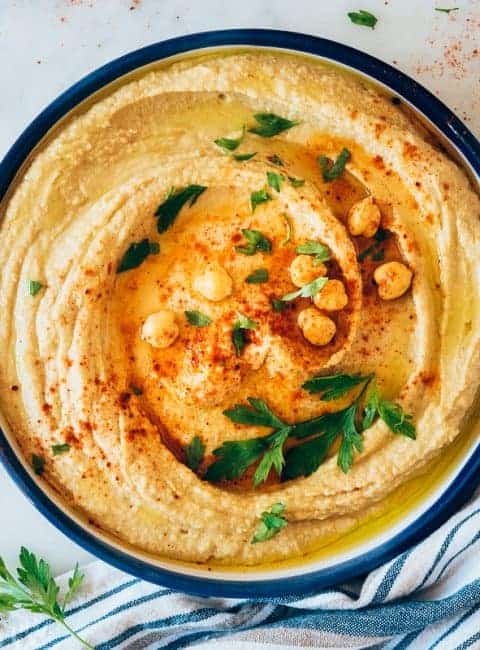 Hummus casero de garbanzos receta fácil
