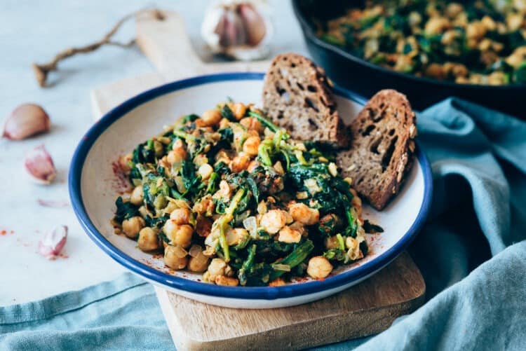 Espinacas con garbanzos