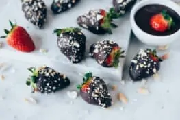 Fresas con chocolate