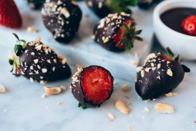 Frutillas con chocolate