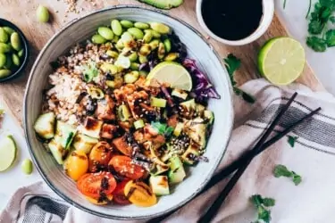 Poke Bowl vegano saludable