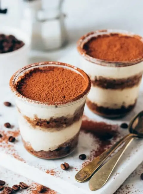 Tiramisú fácil vegano y casero