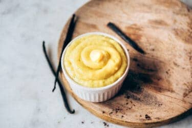 Crema pastelera vegana sin huevo y sin azúcar