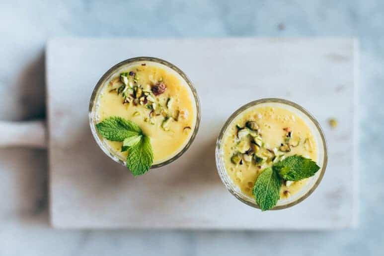 Lassi de mango vegano