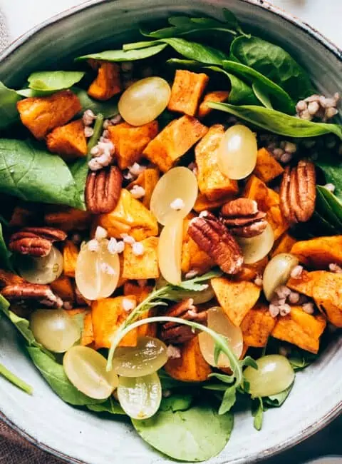 Ensalada con boniato y trigo sarraceno