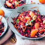 Ensalada de lombarda, zanahoria y mandarina