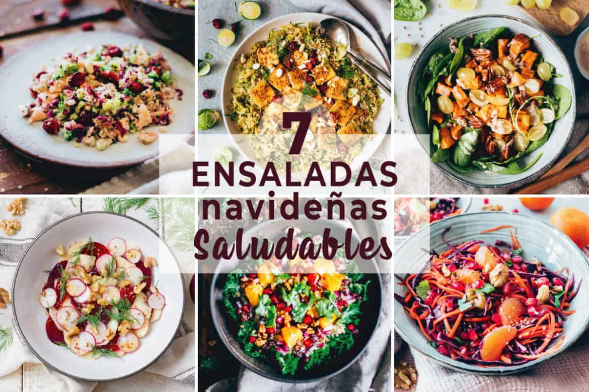 pausa sustantivo vida 7 Ensaladas Navideñas Saludables y Fáciles | Delicias Kitchen