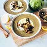 Crema de alcachofa receta saludable
