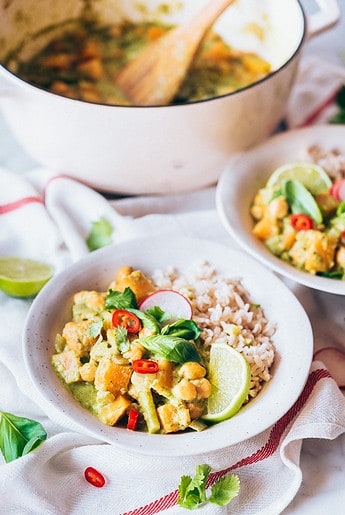 Curry Verde Vegano Thai Con Verduras | Delicias Kitchen