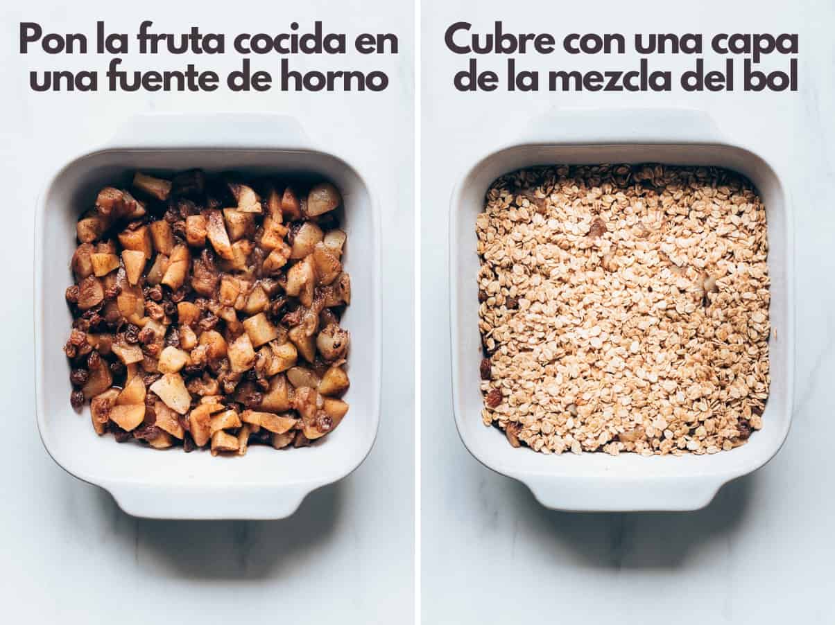 Cómo hacer un crumble de manzana - Paso 3