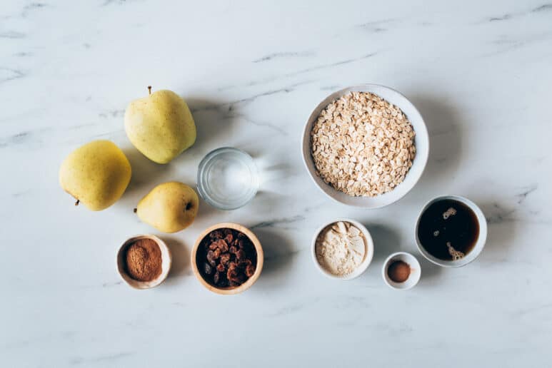 Ingredientes crumble de manzana