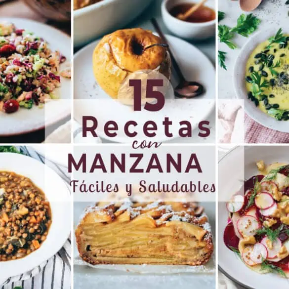 Recetas con manzana saludables