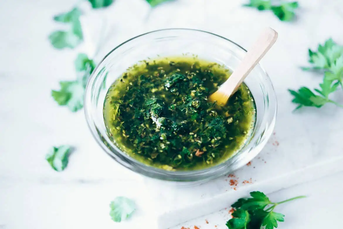 Salsa chimichurri casera