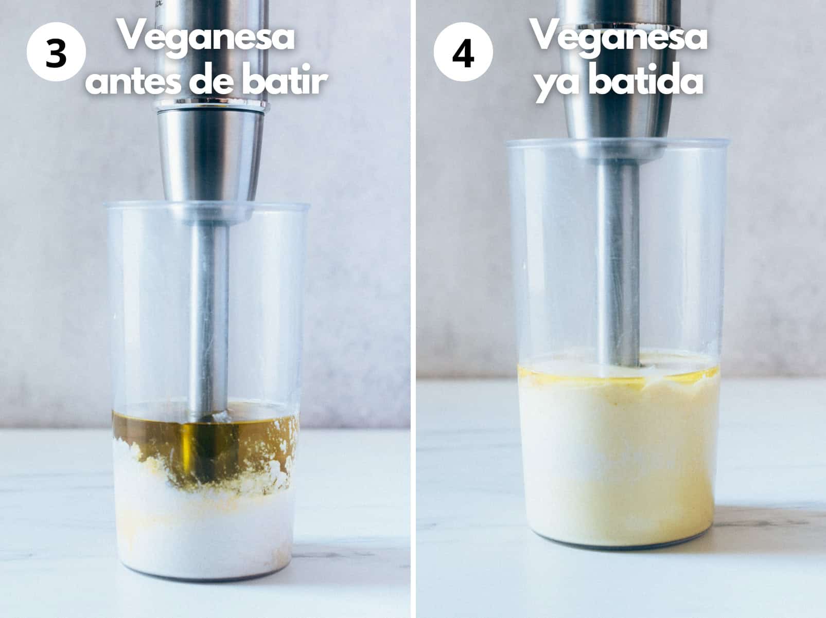 Cómo hacer veganesa | Pasos 3 y 4