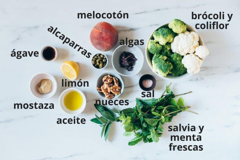 Ingredientes ensalada de brócoli