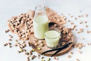 Leche de pistacho y vainilla