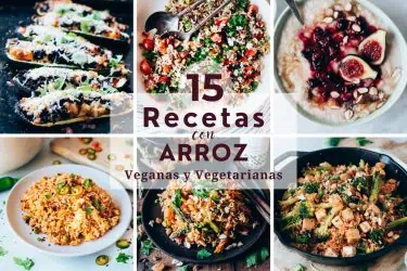 Recetas saludables con arroz vegetarianas y veganas