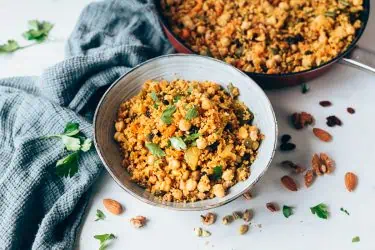 Cuscús con verduras y garbanzos