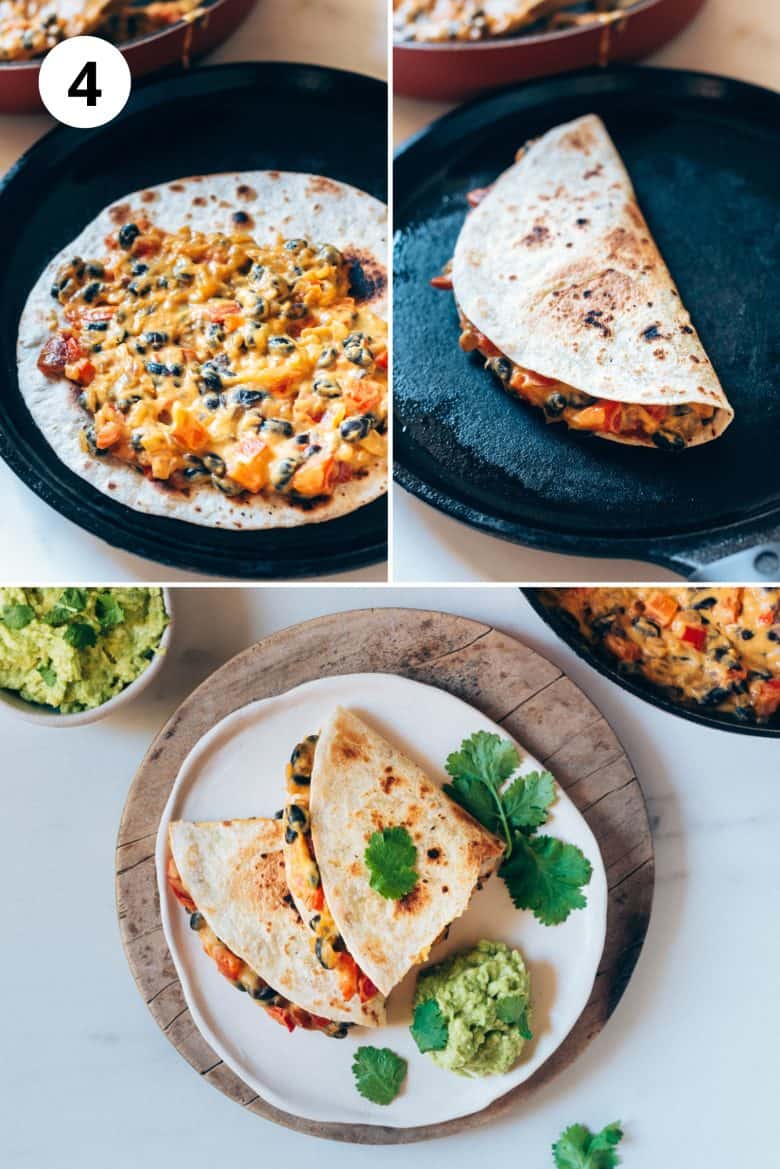 Quesadillas veganas | Paso 4